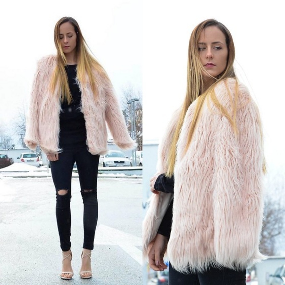 Hm faux fur coat